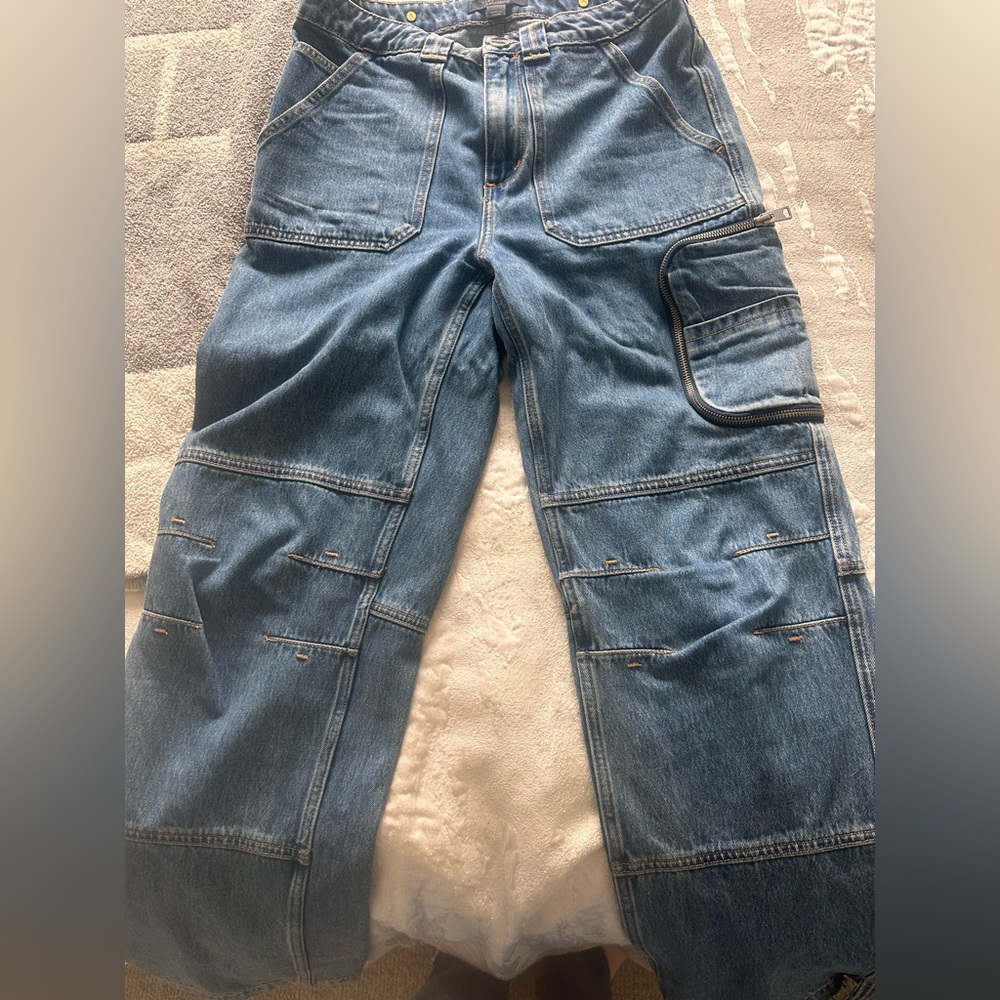 ALLSAINTS Florence Wide Leg
Denim Cargo Trouser